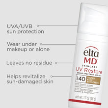 Load image into Gallery viewer, EltaMD UV Restore Tinted Broad-Spectrum SPF 40