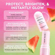 Load image into Gallery viewer, Watermelon Glow Niacinamide Dew Balm Face Sunscreen Stick- SPF 45