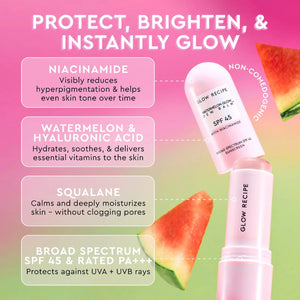 Watermelon Glow Niacinamide Dew Balm Face Sunscreen Stick- SPF 45